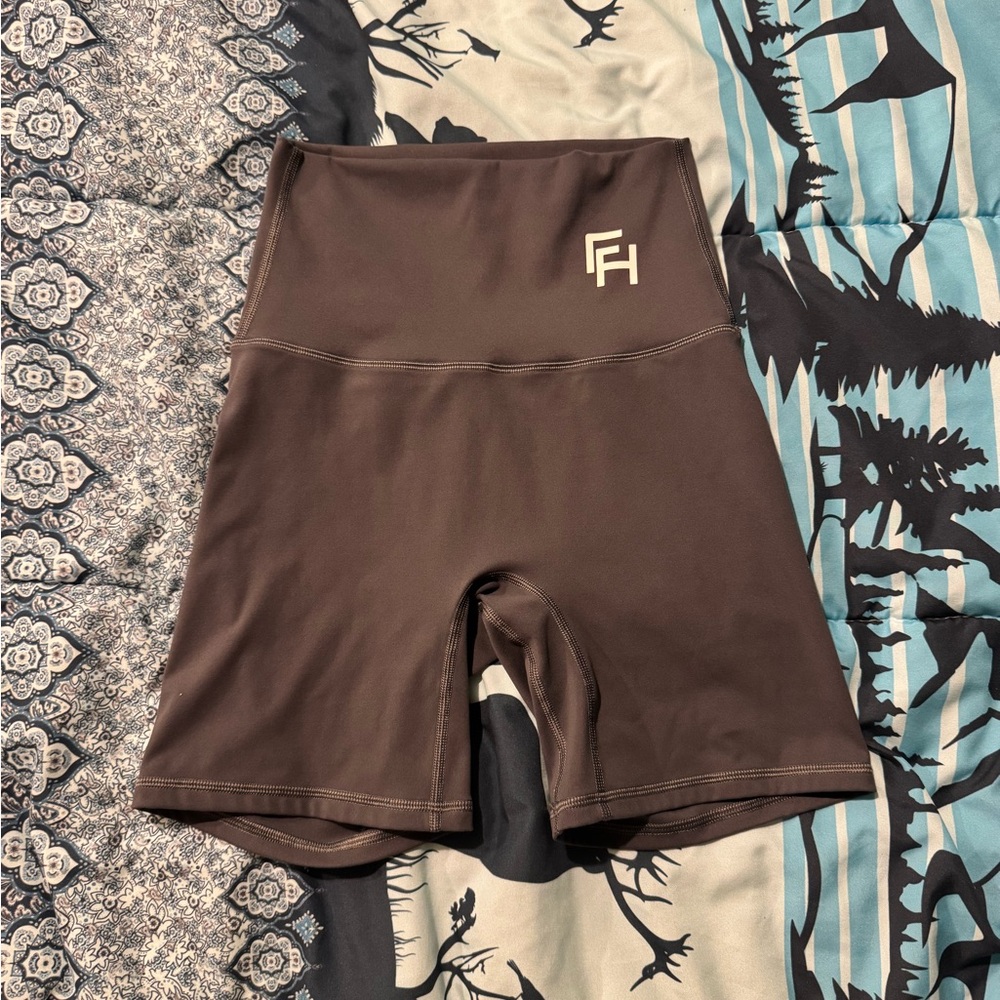 Women's Grey High-Waisted Shorts